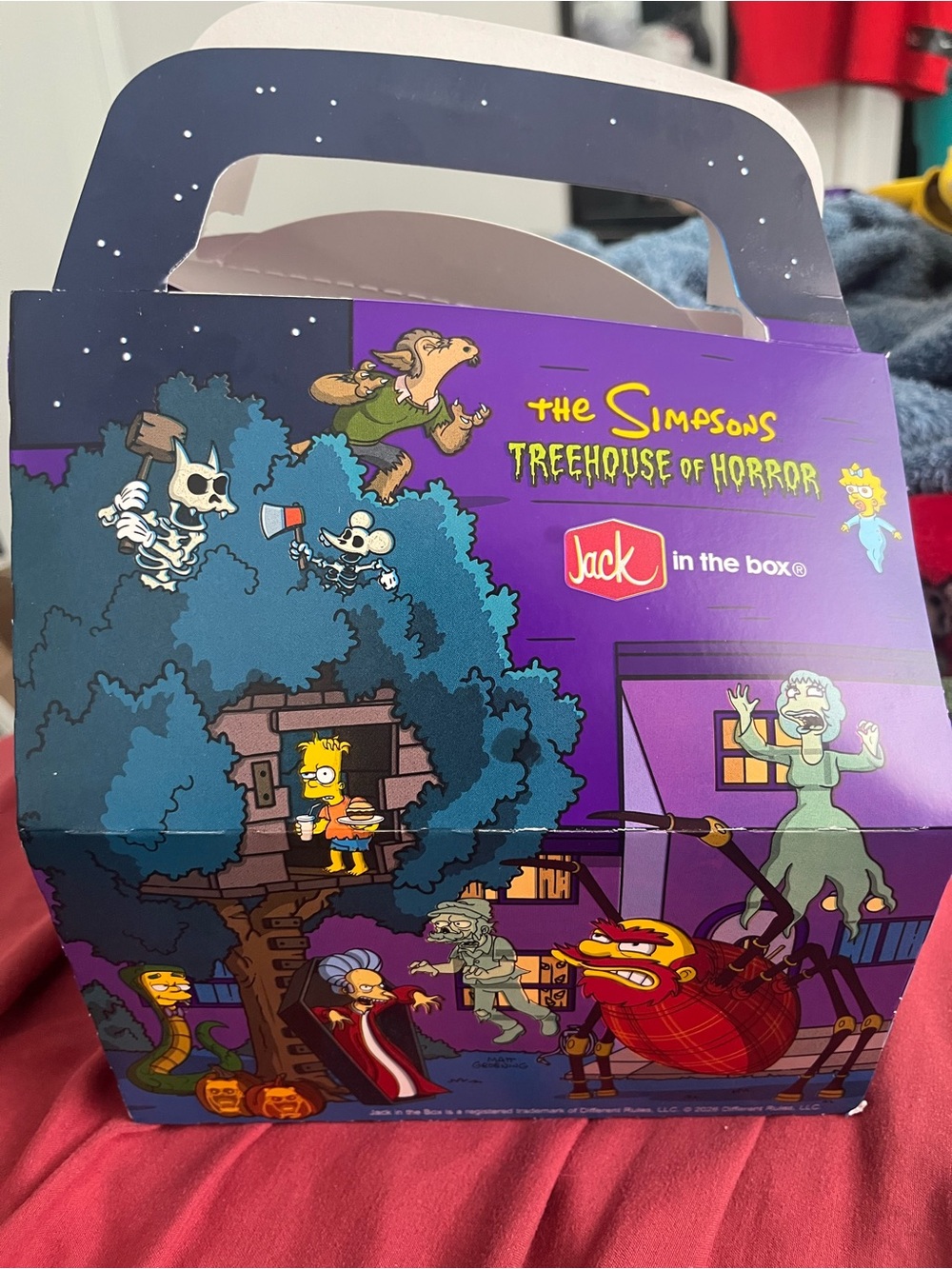 The Simpsons ❌ Jack in the Box Collaboration Treehouse Of Horror Yellow Cup 🏡🎃
